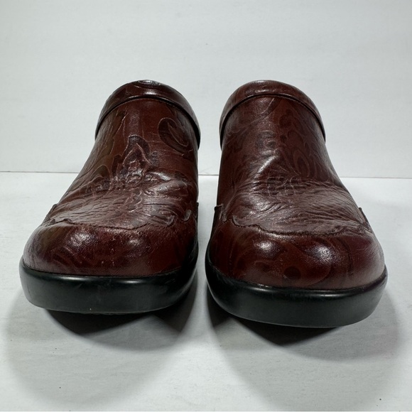 Alegria Isabelle Yeehaw Brown Leather Mules Women's Size 10 - Picture 3 of 11